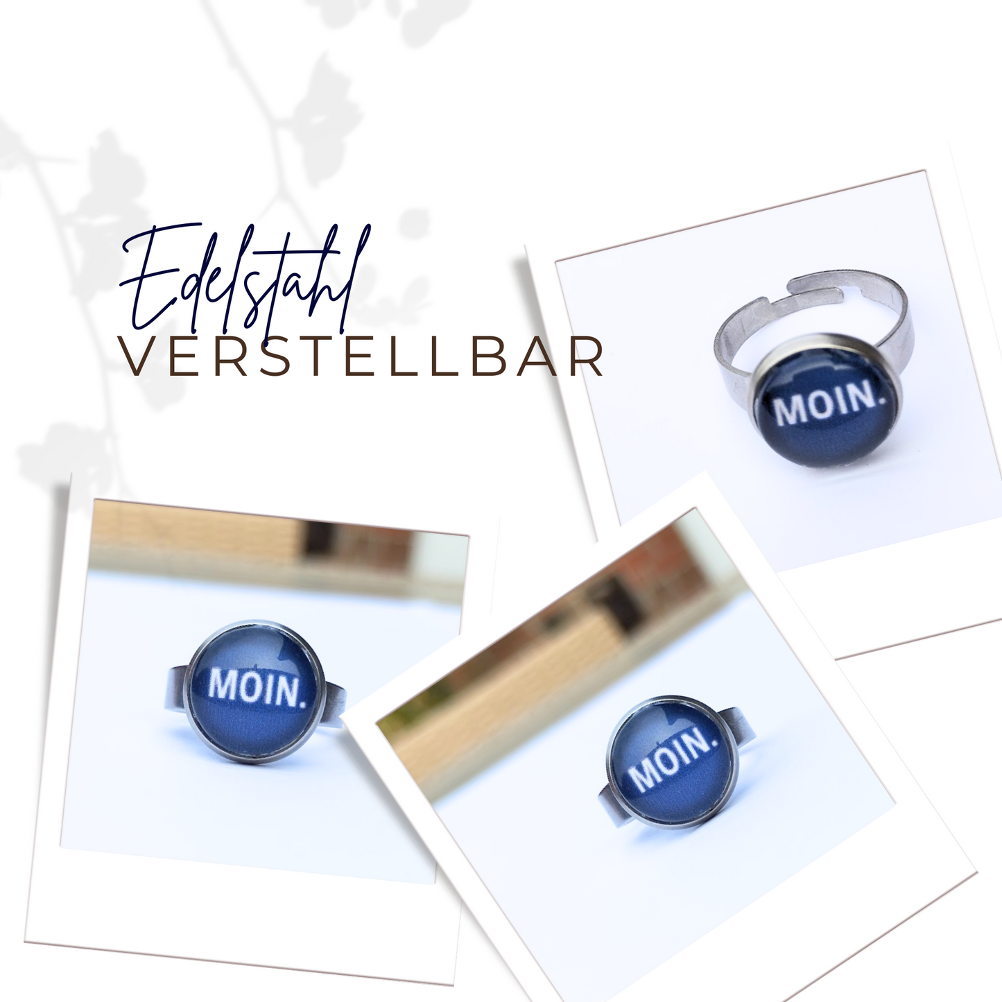 MOIN Edelstahl Ring, verstellbar