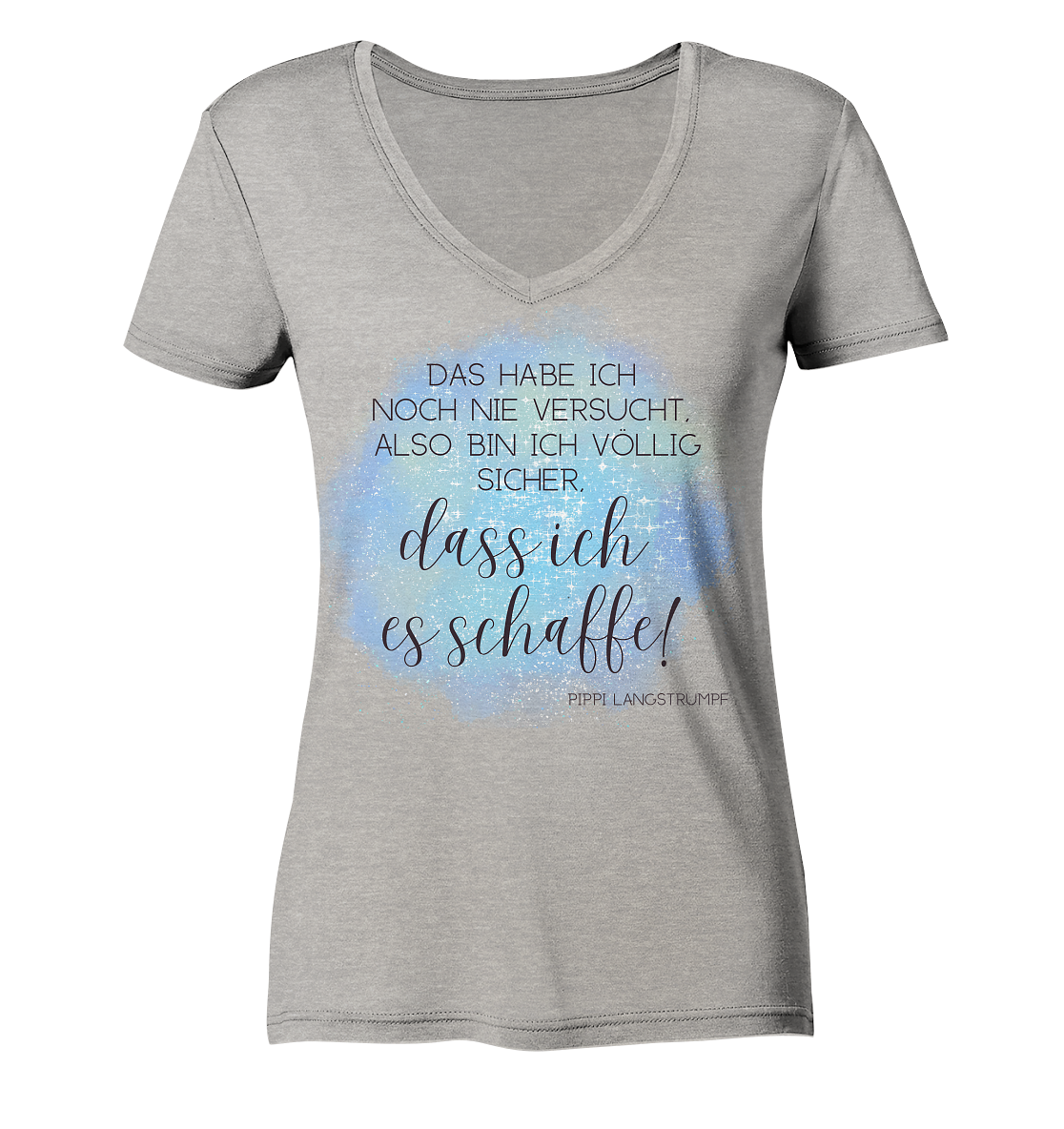 Das habe ich noch nie probiert - Ladies Organic V-Neck Shirt