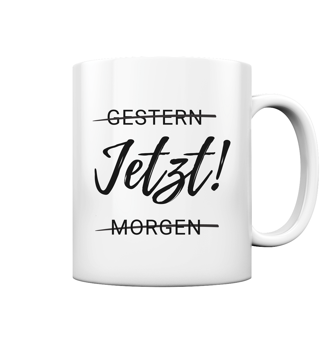 Gestern. Jetzt! Morgen. - Tasse glossy
