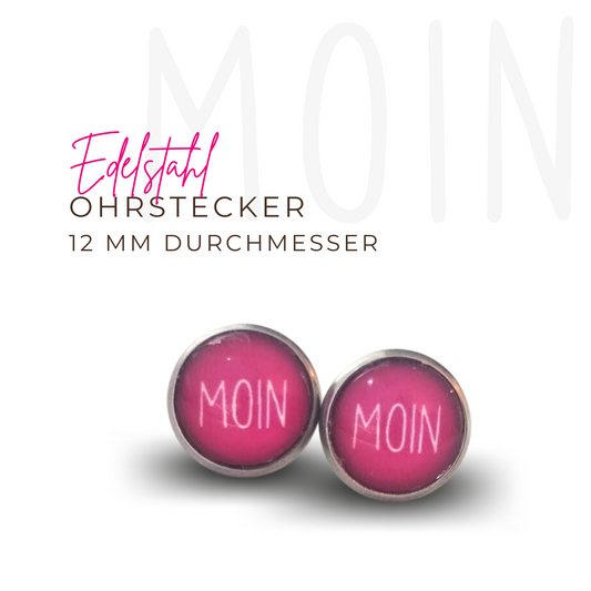 MOIN pink - Edelstahl Ohrstecker