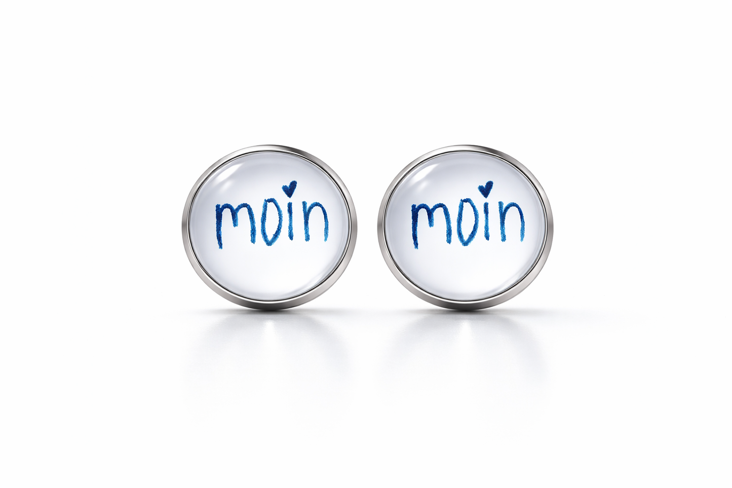 Edelstahl Ohrstecker "moin", klein