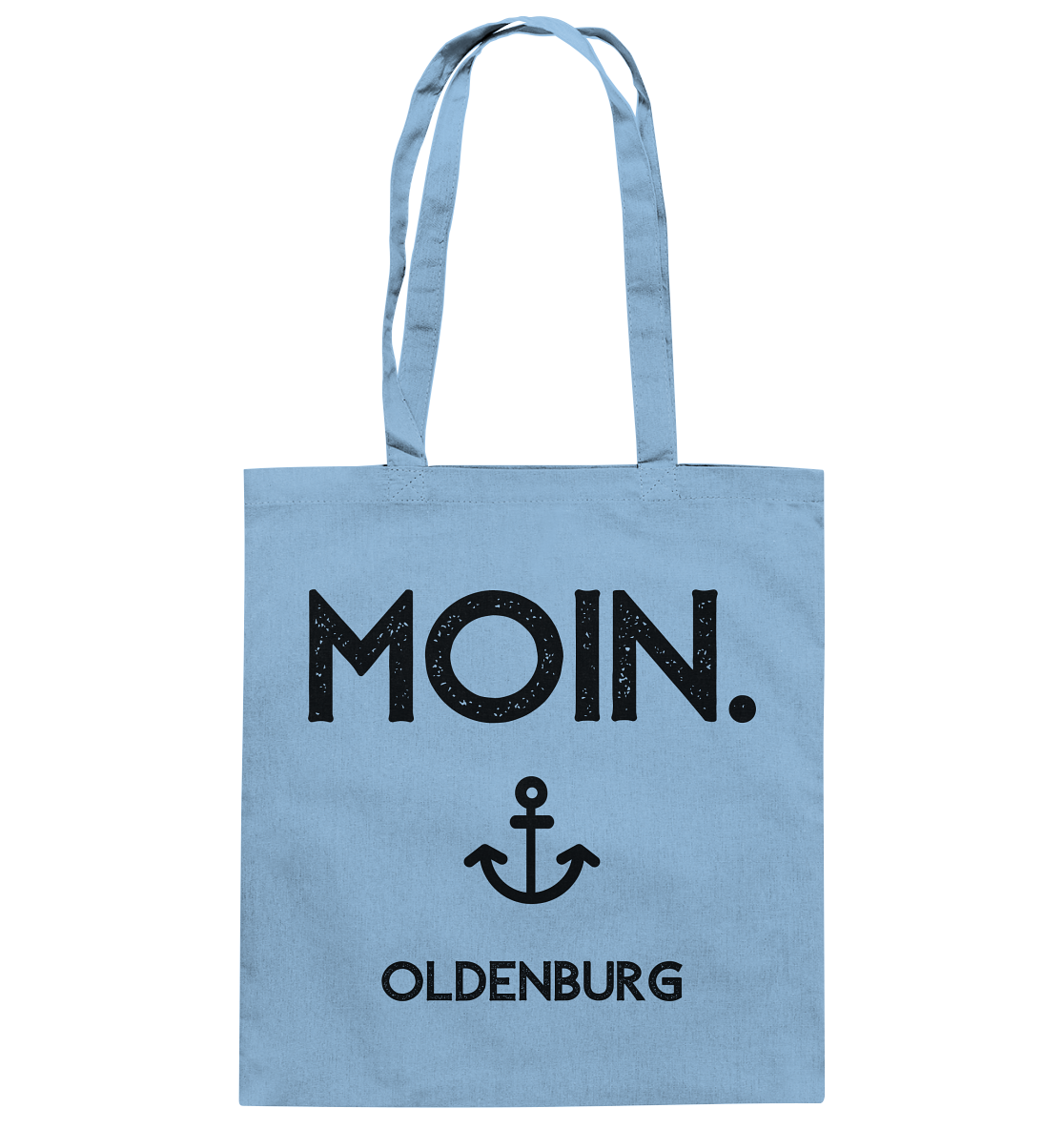 MOIN. Oldenburg - schwarze Schrift - Baumwolltasche