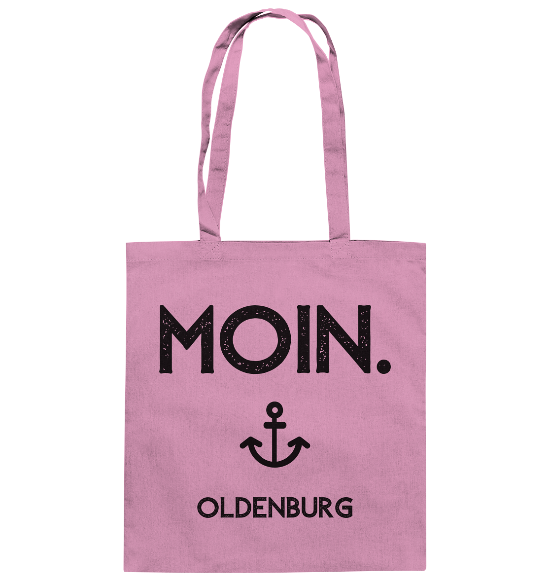 MOIN. Oldenburg - schwarze Schrift - Baumwolltasche
