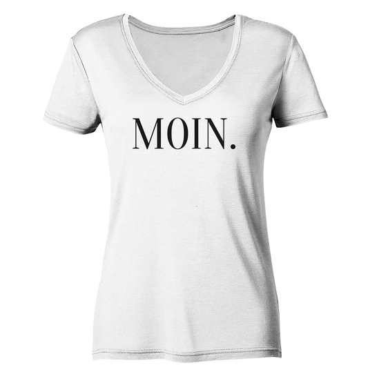 Moin. - Ladies Organic V-Neck Shirt