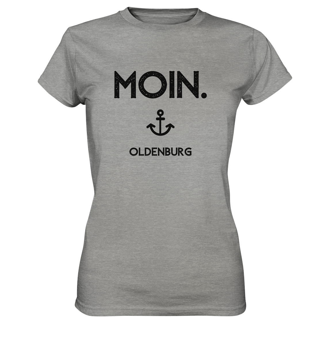 MOIN. Oldenburg - schwarze Schrift - Ladies Premium Shirt
