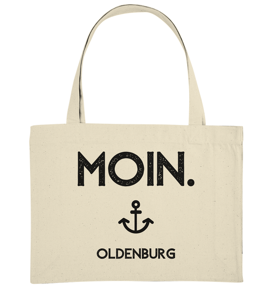 MOIN. Oldenburg - schwarze Schrift - Organic Shopping-Bag